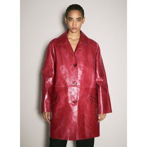 Prada Women Crackle Suede Coat